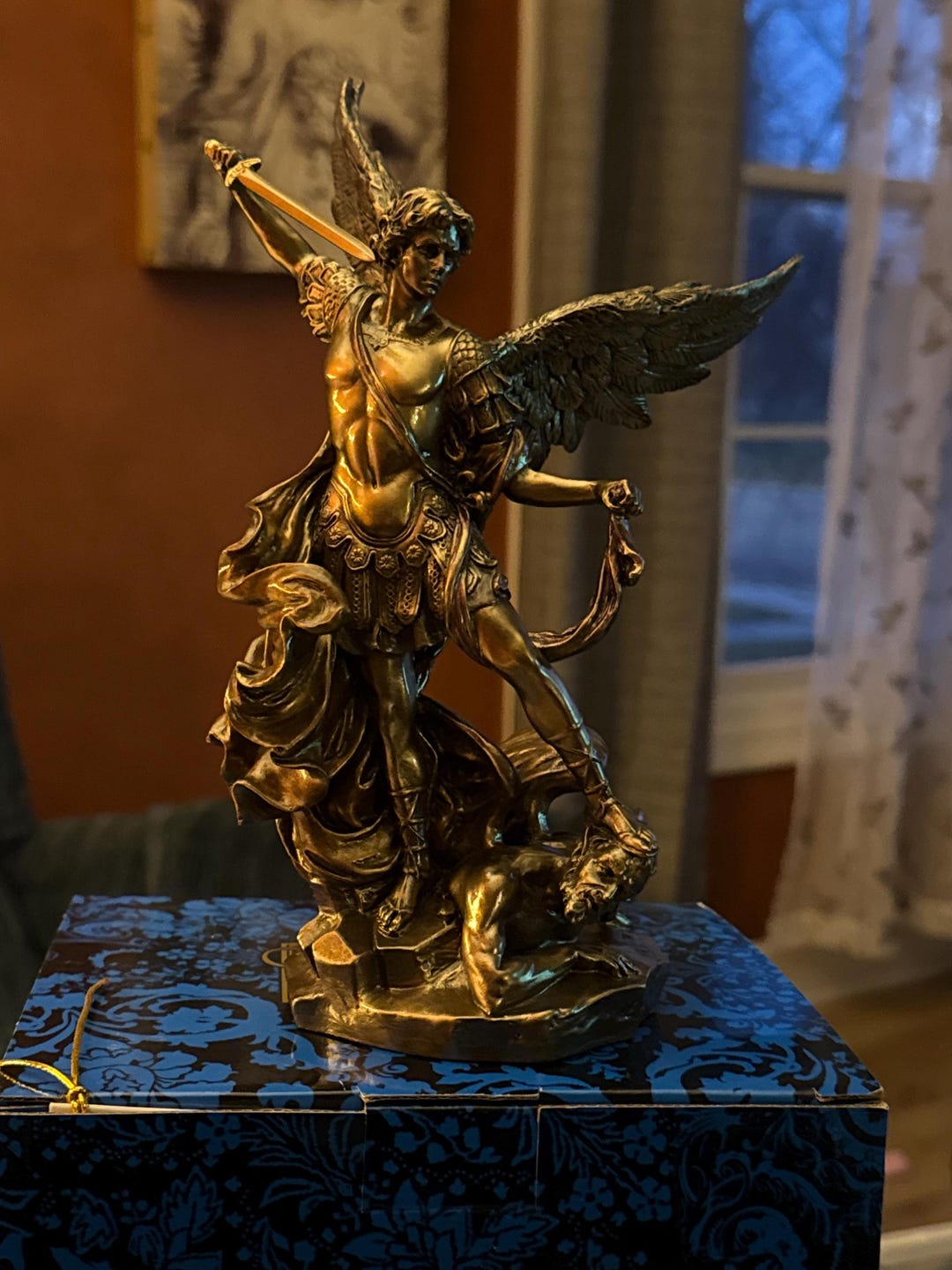 10 Inch Statue of St. Michael the Archangel - Etsy