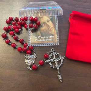 Chaplet of the Most Precious Blood (Red Glass)