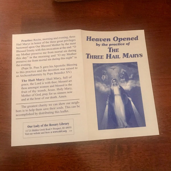 Three Hail Marys Tract