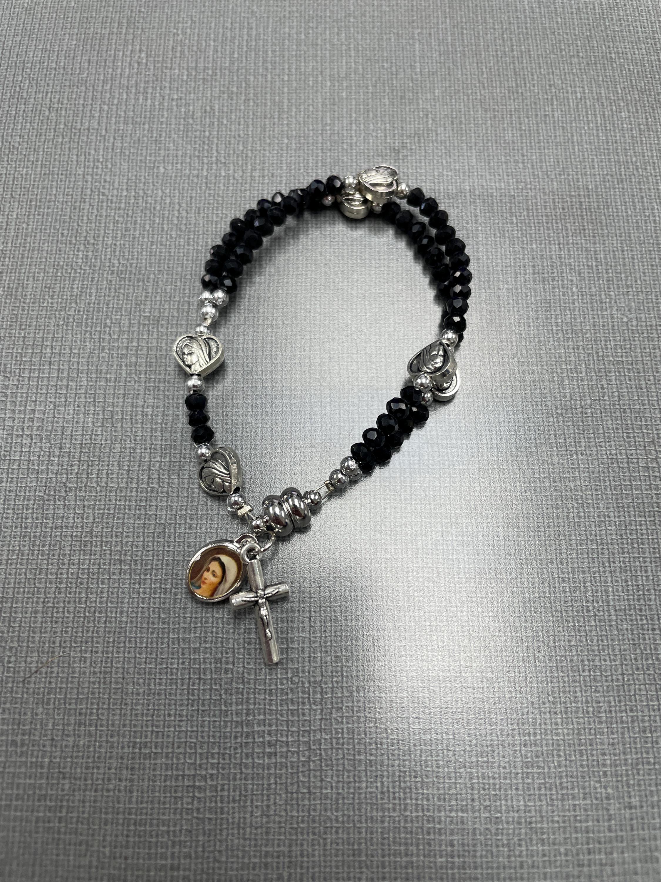 Beautiful Rosary bracelet (6.3 Inches) W/Magnetic Clasp