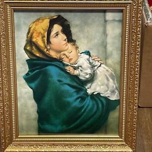 Our Lady Of The Streets Gold Wood Frame 8 x 10 Print