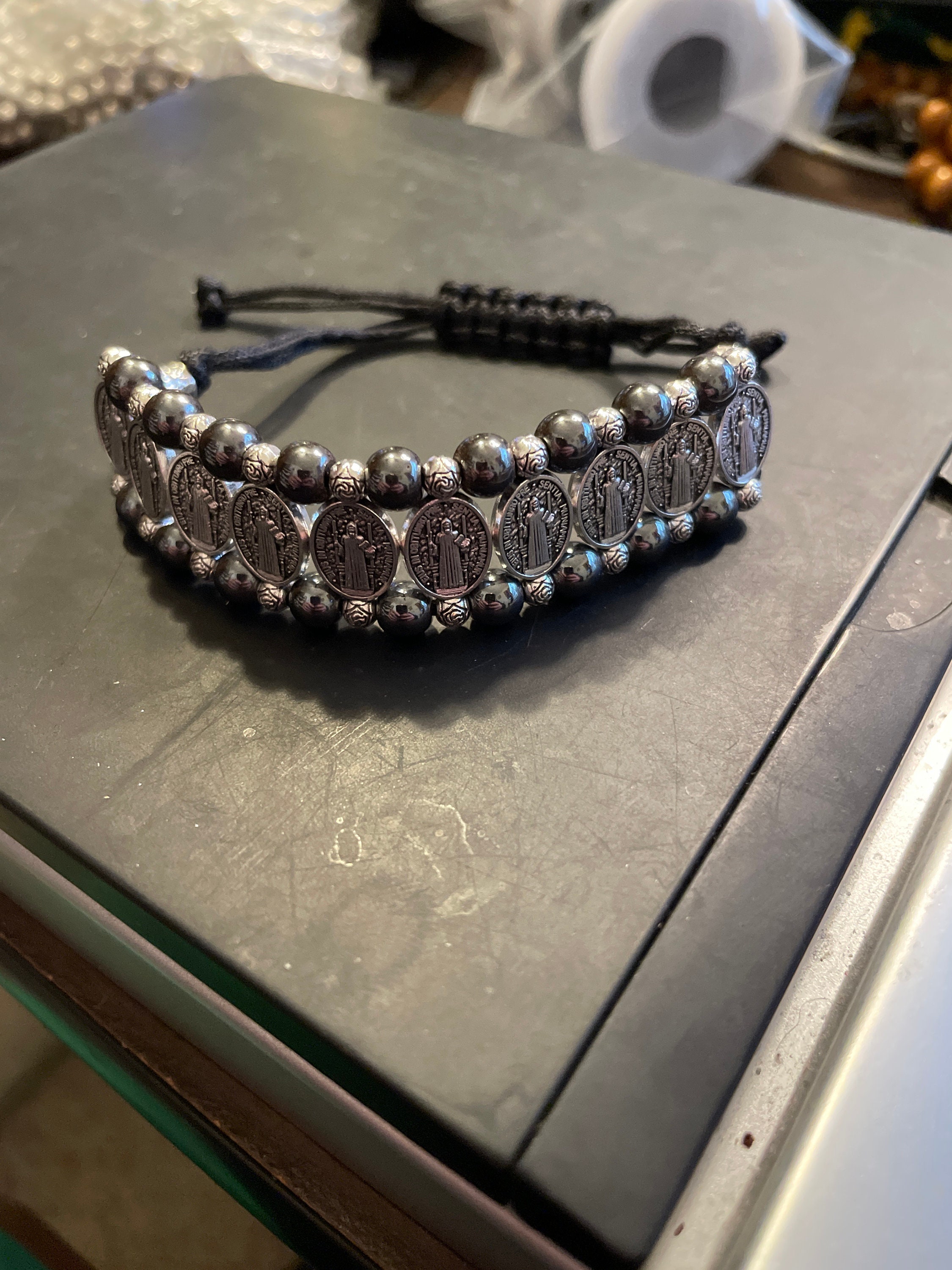 St. Benedict Bracelet (Hematite)