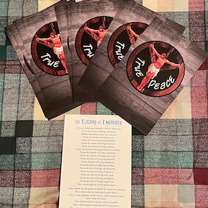 Litany of Humility prayer cards (25 pack) 3.5x5.5 inch