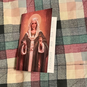 How To Pray The Rosary prayer card