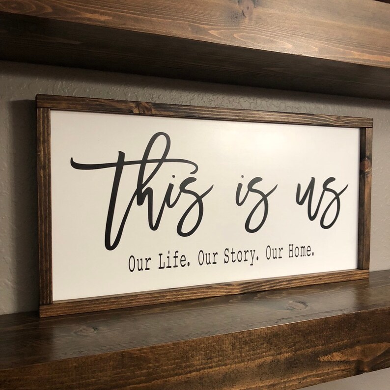 This Is Us Rustic Farmhouse Wood Sign This is us Sign Etsy