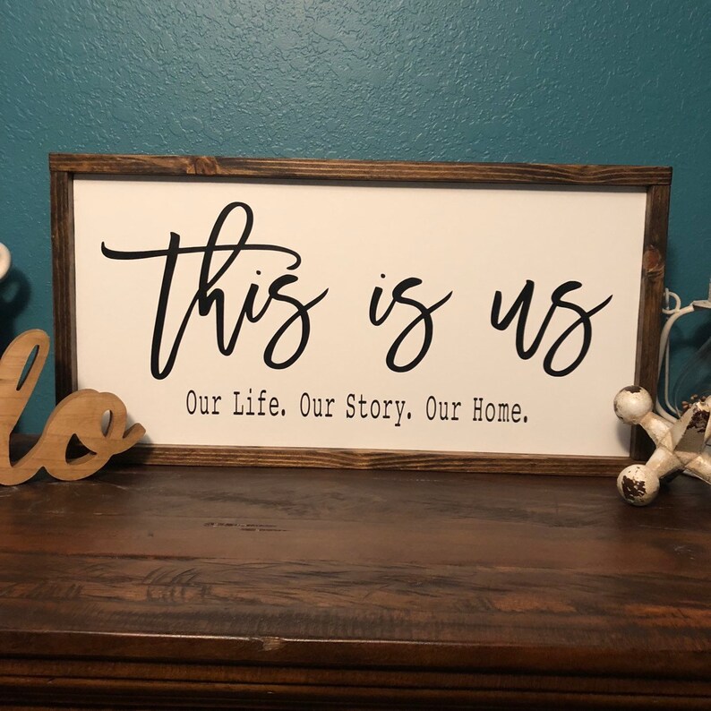 This Is Us Rustic Farmhouse Wood Sign This is us Sign Etsy