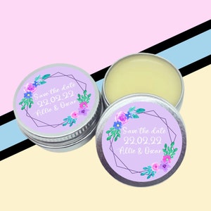 Aangepaste bruiloft gunst Vegan vriendelijke lippenbalsem - zelfzorg, cadeau, bruiloft gunst, vrijgezellenfeest, gearomatiseerde lippenbalsem