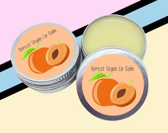 Apricot Vegan Friendly Lip Balm - Self Care, Gift, Wedding Favour, Hen Party, Flavoured Lip Balm