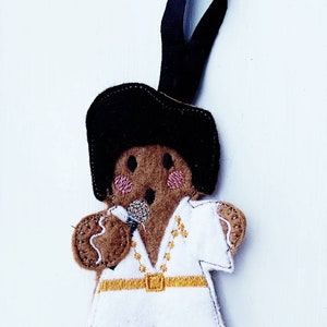 King of Rock Gingerbread man hanging decoration