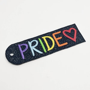 PRIDE rainbow bookmark lgbtq+