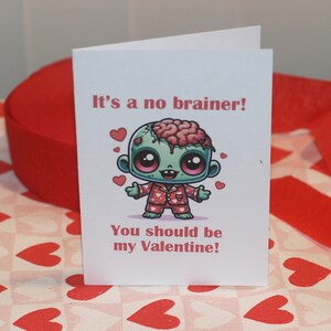 It&#39;s a no brainer! You should be my Valentine! Valentines Day Card For Partner, Wife, Girlfriend, Husband, Boyfriend