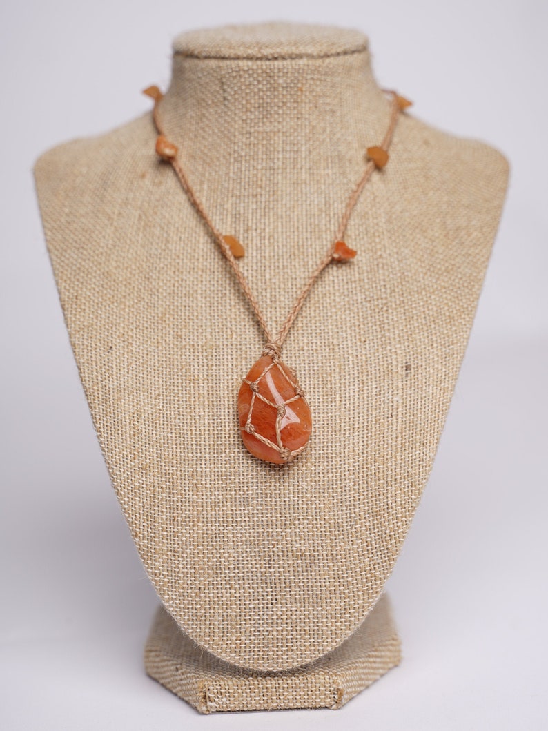 Carnelian Necklace Healing Crystal Crystal Jewelry Boho Etsy