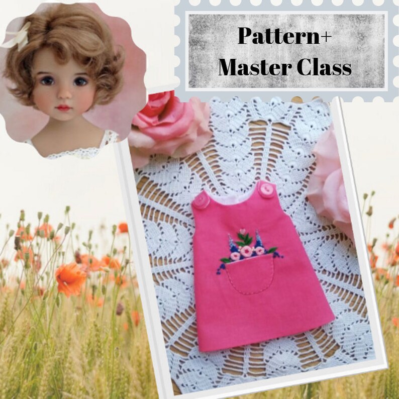 Minouche Paola Reina Little Darling photo instructions PDF file pattern Clother pattern for doll 13 inch