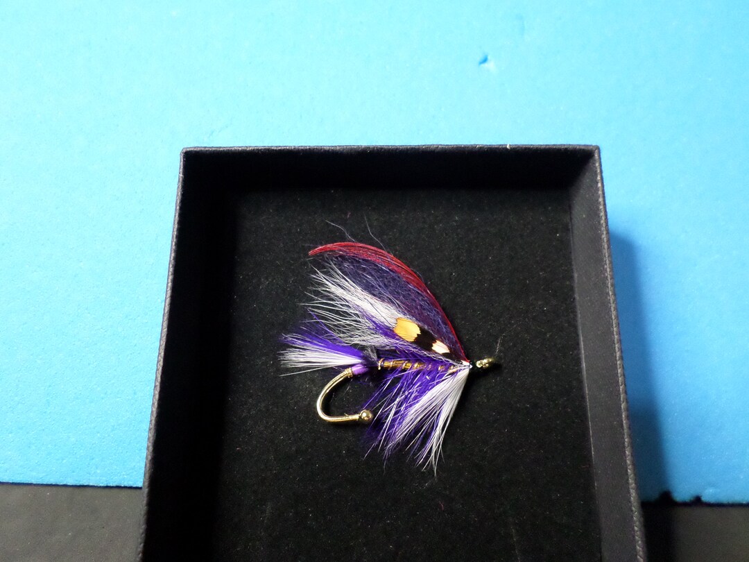 Purple Haze Superior Quality Salmon Fly Brooch Pin Etsy