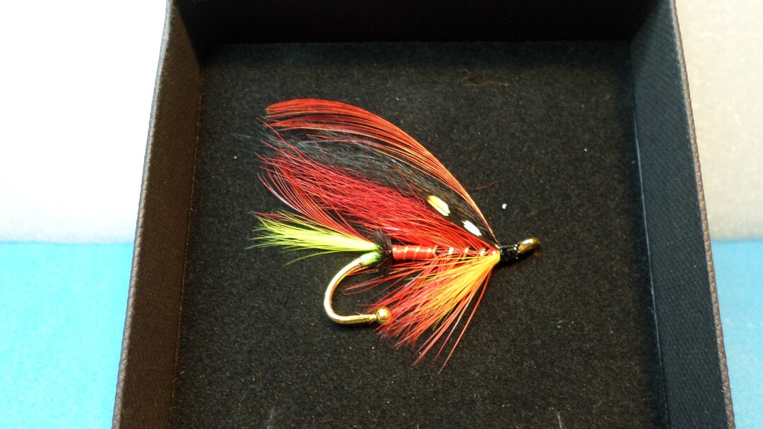 The Mcgreggor Superior Quality Salmon Fly Brooch Pin Etsy