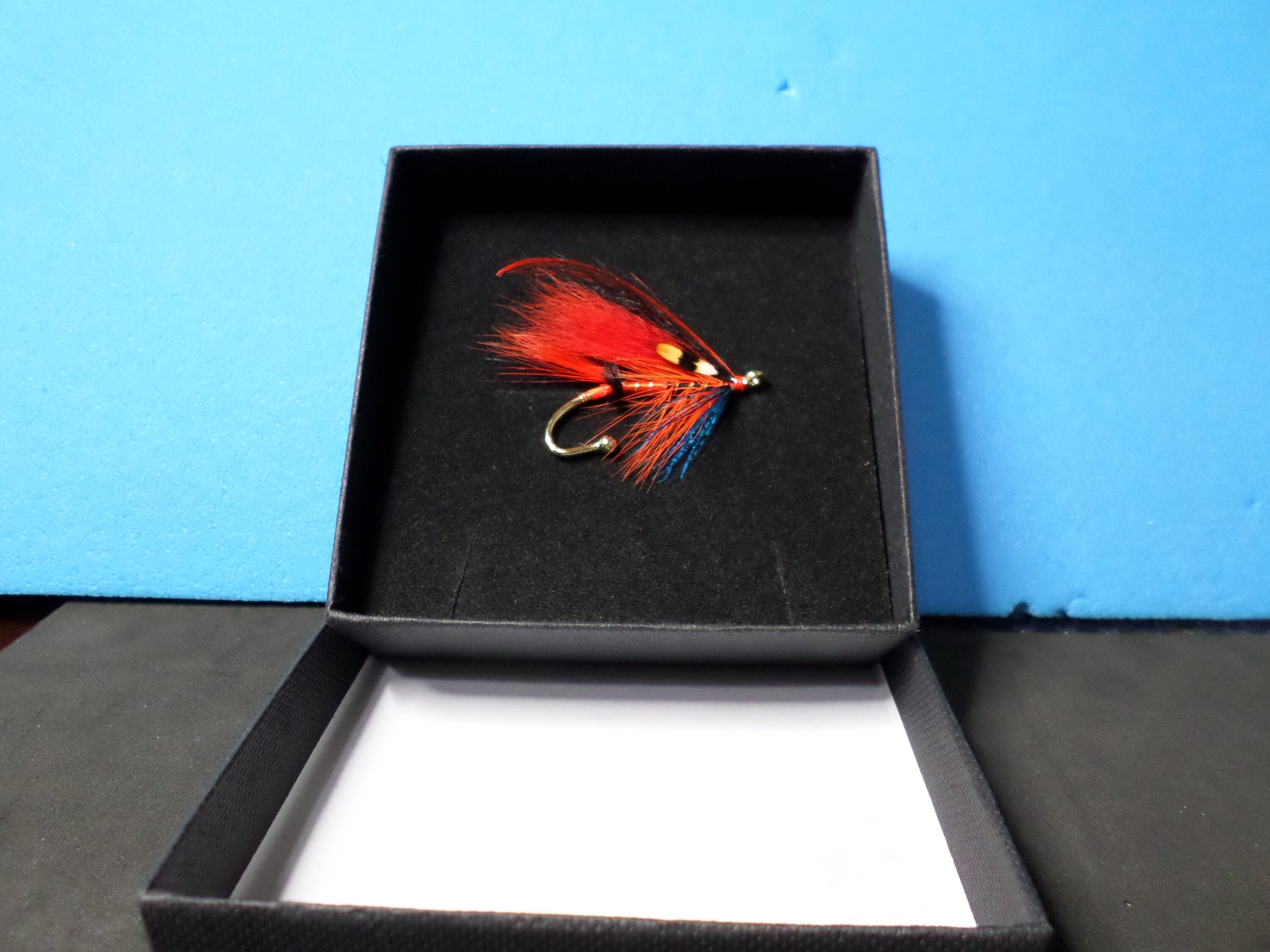 Fiery Brown Superior Quality Salmon Fly Brooch Pin Etsy