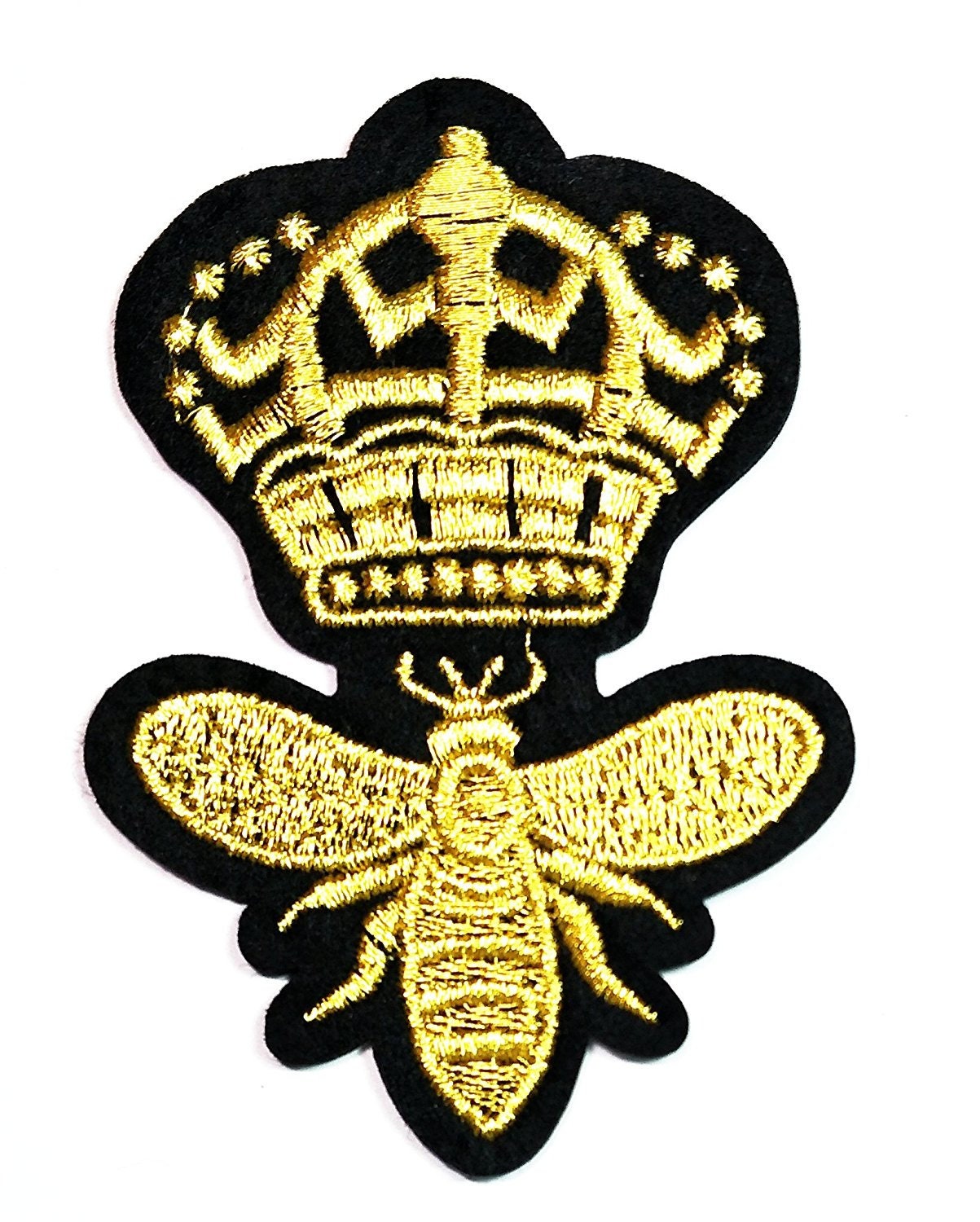 Golden Bumble Bee Queen CROWN Cute Applique cartoon kid Iron | Etsy