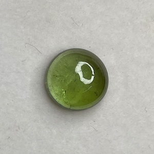 Natural Green Tourmaline Gemstone Cabochon Round Shape Size 9.7 x 9.7 x 4.8 MM 3.90 Cts Amazing Tourmaline Gemstone for High Jewelry Making.