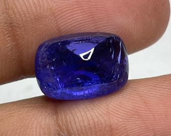 Natürliche Tansanit Lose Edelstein Tiefblau Zuckerhut Form Cabochon Größe 14.7 x 10.3 x 7 MM Gewicht 9.70 Cts Tansanit für die Schmuckherstellung.
