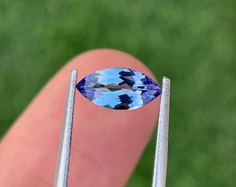 Natural Non Heated Tanzanite Loose Gemstone, Untreated Tanzanite Marquise Shape, Loupe Clean, Weight 0.85 Carat, Size 9.1 x 4.6 x 2.9 MM.