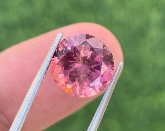 Natural Tourmaline Loose Gemstone Included Round Shape, Size 10 x 10 x 6.8 MM, Weight 3.80 Cts, Tourmaline Gemstone For Jewelry.