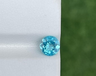 Apatite Paraiba Naturelle 0,72 Carats - Couleur Néon Vert Bleu - Ovale Non Traitée - Brésil