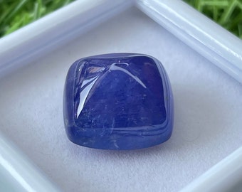 Naturlig tanzanit lös ädelsten sockerlimformad cabochon Storlek 15,8 x 15,6 x 10,6 MM Vikt 24,50 ct Tanzanitcabochon för smycken.