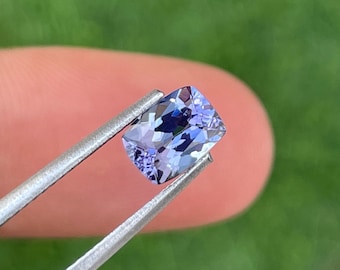 Natural Non Heated Tanzanite Loose Gemstone, Untreated Tanzanite Cushion Shape, Loupe Clean, Weight 0.90 Carat, Size 6.7 x 5 x 3.5 MM.