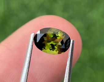Natural Tourmaline Loose Gemstone Oval Shape, Loupe Clean, Weight 1.05 Carat, Size 7.2 x 5.2 x 4 MM, Tourmaline Gemstone For Jewelry.