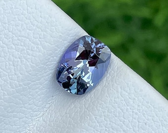 Natural Tanzanite Zoisite Non heated Loose Gemstone, Eye Clean, Weight 1.20 Cts, Size 7.7 x 5.8 x 4 MM, UNheated Tanzanite Cushion Shape.
