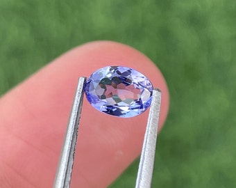 Natural Bio Tanzanite Non Heated Loose Gemstone Oval Shape, Loupe Clean, Weight 0.80 Cts, Size 6.9 x 5 x 2.9 MM, Tanzanite For Jewelry.