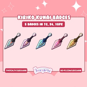 Kiriko Kunai | Overwatch Sub Badges | Sub Badges and Bit Badges for Twitch, YouTube, and Discord | Stream Assets