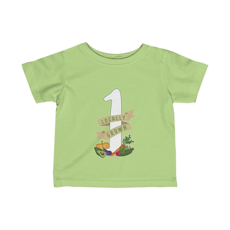 Custom Farmers Market Theme Infant 1st Birthday Jersey Tee