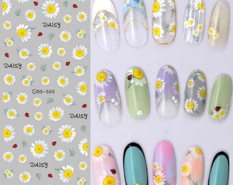 Sunflower Nail Decal Etsy