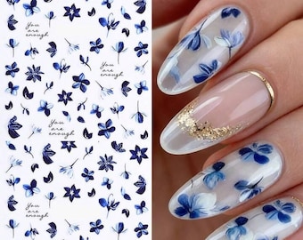 Nail Art Sticker Spring Summer Flowers Floral (CS344)