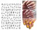 Nail Art Stickers Decals Transfers Black Bohemian Face Facial Abstract Faces Girl Woman Flowers Floral Rose Roses Fern Leaf (WG254) 