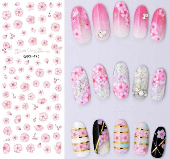 Nail Art Water Decals Stickers Transfers Spring Summer Water | Etsy