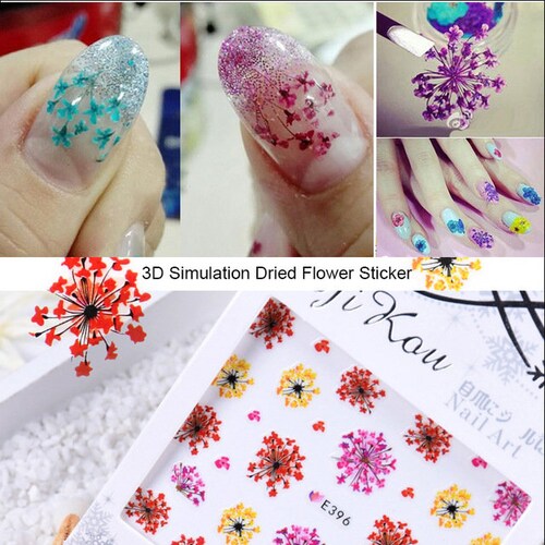 Nail Art Water Decals Stickers Wraps Dandelion Flowers Etsy