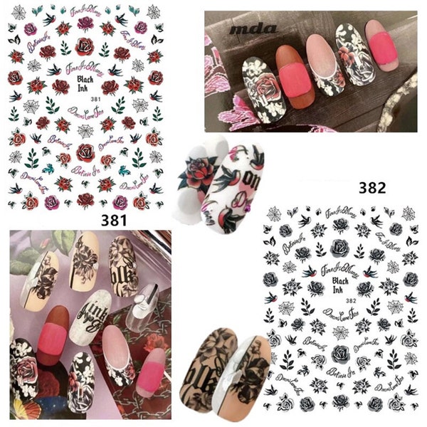 Goth Nail Art Etsy