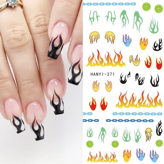 gothicdreamers on Instagram: “🔥🔥🔥 @nailglossmi . . . . . . . .#manicure  #flames #hell #aesthetic #style #stylish #red #fi… | Fire nails, Manicure, Nail  manicure