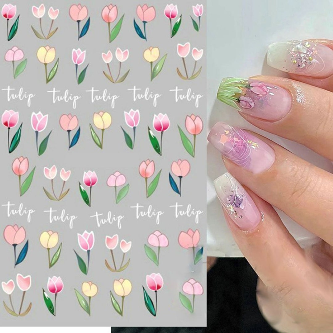 Watercolor Flower Nail Sticker Leaf Peony Rose Lily Floral Water Transfer  Decal Butterfly Sliders For Manicure GLBN2065-2076 - AliExpress