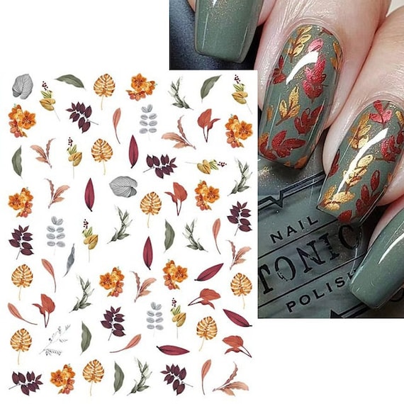Fall nail stickers discount