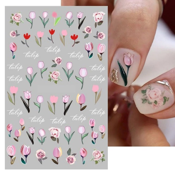 Flower Nail Decals C-24 Sheets-BUY 1 GET 1 FREE