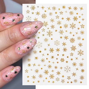 10 Blatt Weihnachts-Nagelsticker – Selbstklebend, Verschiedene Motive, Für Nail Art & Deko