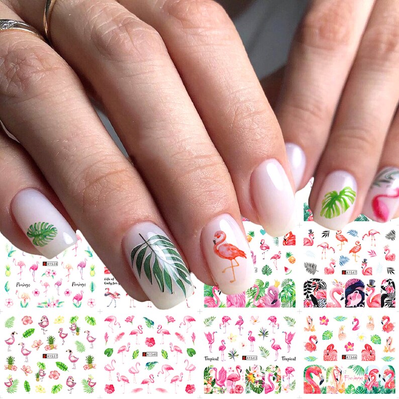 Nail Art Water Decals Stickers Transfers Summer Vacation Etsy