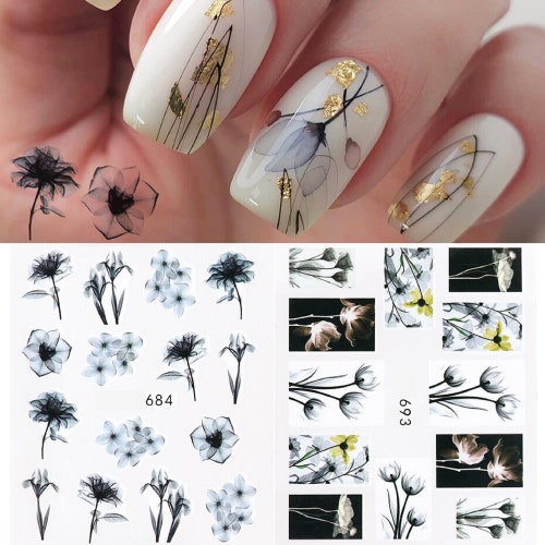 Nail Art Water Decals Stickers Transfers Spring Summer - Etsy