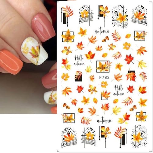 Nail Art Water Decals Stickers Transfers Winter Autumn Fall - Etsy