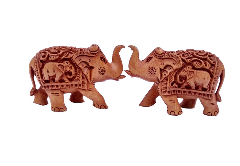 10 X 5 X 7 Cm Handmade Fine Carving Elephant Trunk Up Wooden Hand Carved Home Decorative Gift Showpiece Unique Item L X W X H Figurines Art Collectibles Kromasol Com