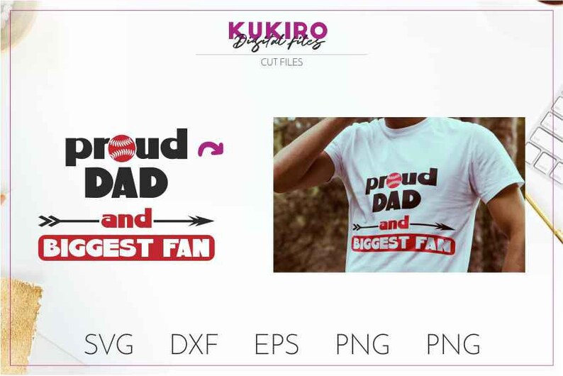 Download Clip Art Art Collectibles Proud Dad And Biggest Fan Svg Dxf Eps Baseball Softball Design Proud Daddy Proud Papa Proud Father Cricut Files