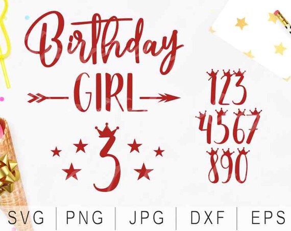 Download BIRTHDAY GIRL SVG Princess Queen Birthday Cricut Silhouette | Etsy